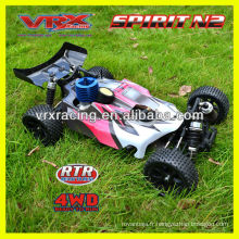 Buggy VRX Racing RH1007 RC, échelle 1/10 rc nitro, 4 roues motrices à deux vitesses nitro rc voiture